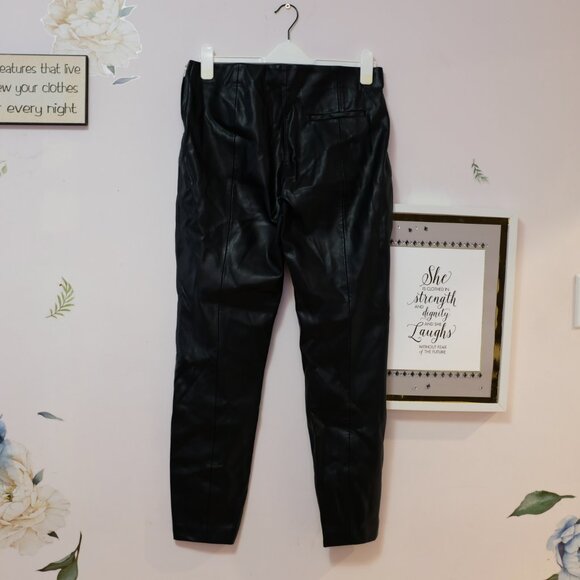 MANGO Faux Leather Pants - Picture 2 of 4